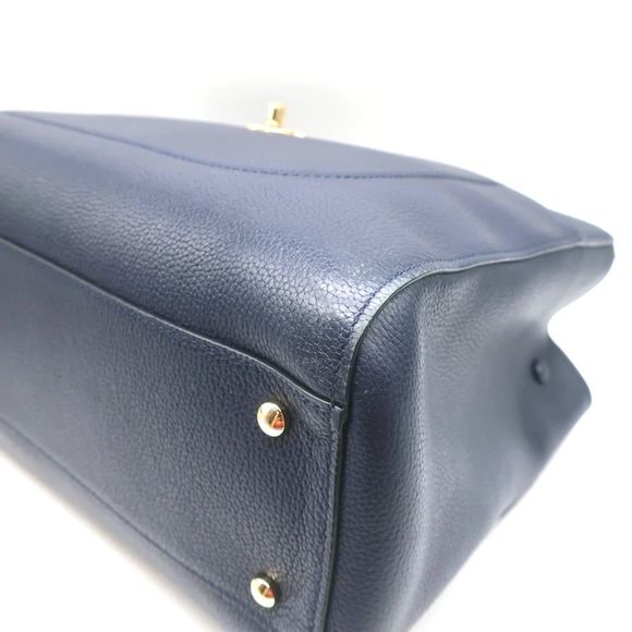 Chanel 17C Neo Executive Small Shopper Tote Navy Leather Shoulder Bag - Picture 9 of 12
